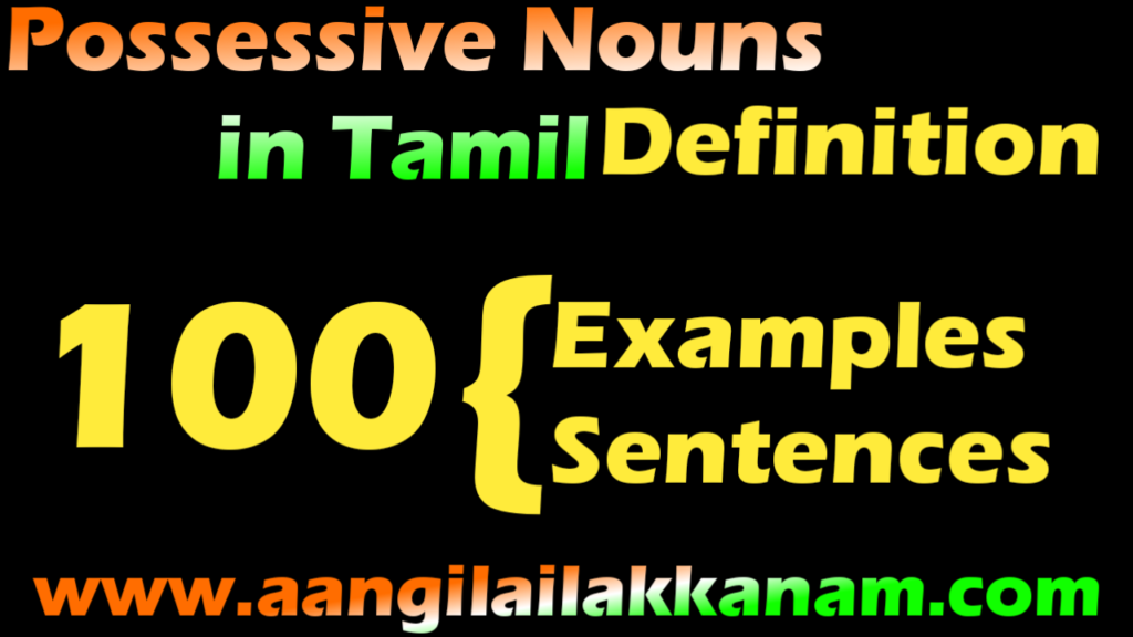 100 Possessive Nouns